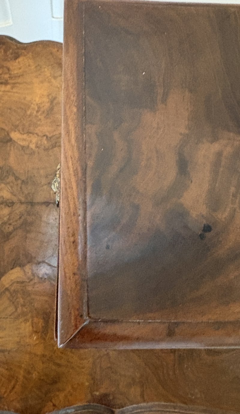 Antique Quality Regency Figured Mahogany Tea Caddy - Image 6